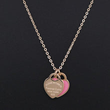 Load image into Gallery viewer, Double Heart Charm Necklace