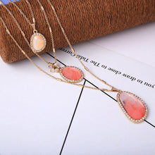 Load image into Gallery viewer, Multi Layer Crystal Necklace