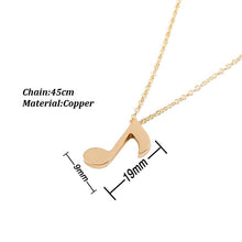 Load image into Gallery viewer, Music Note Necklace