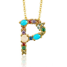 Load image into Gallery viewer, Colorful Letter Necklaces