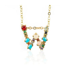 Load image into Gallery viewer, Colorful Letter Necklaces