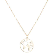 Load image into Gallery viewer, World Map Necklace