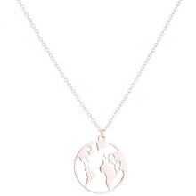 Load image into Gallery viewer, World Map Necklace