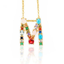 Load image into Gallery viewer, Colorful Letter Necklaces
