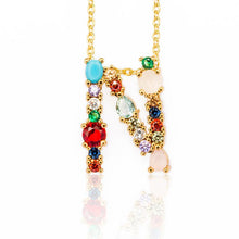 Load image into Gallery viewer, Colorful Letter Necklaces
