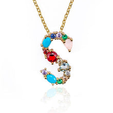 Load image into Gallery viewer, Colorful Letter Necklaces
