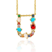 Load image into Gallery viewer, Colorful Letter Necklaces
