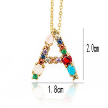 Load image into Gallery viewer, Colorful Letter Necklaces
